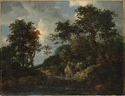 Jacob van Ruisdael The Forest Stream Spain oil painting artist